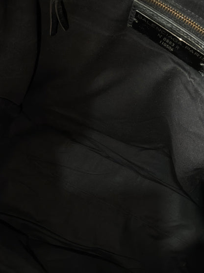 Balenciaga XL Weekender Black on Brass Lambskin Bag