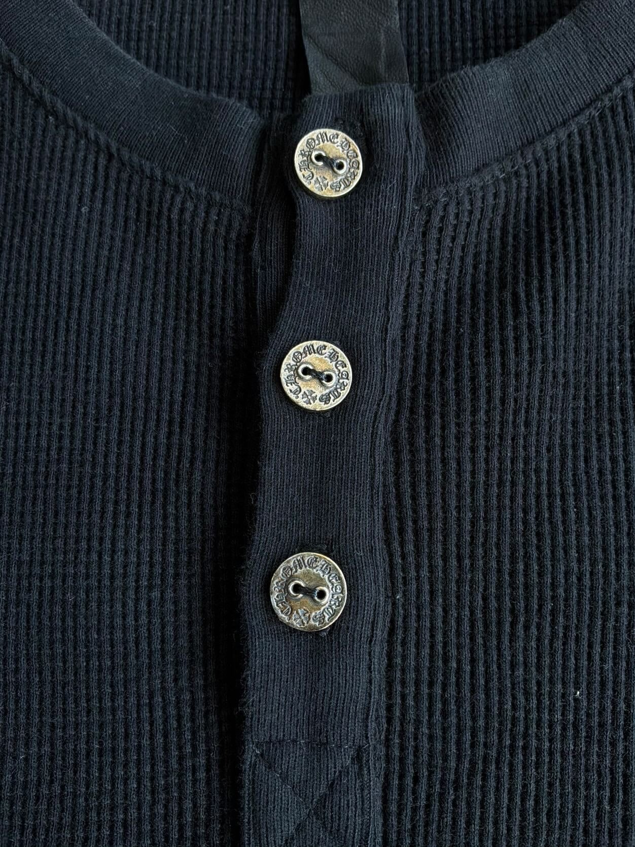 Chrome Hearts Thermal Henley Embroidered Longsleeves