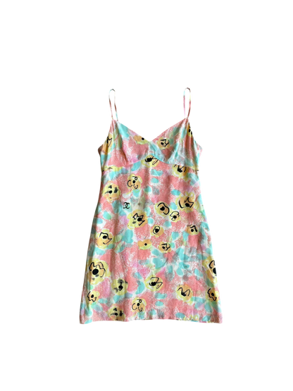 1997 Chanel Abstract Tortoise Silk Dress