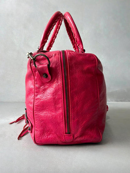 Balenciaga Large Twiggy Red Lambskin Bag