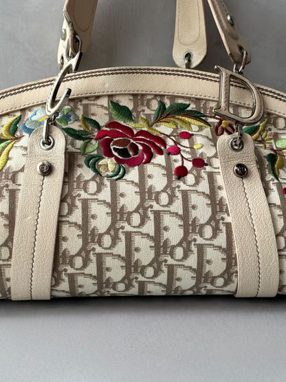 Dior Floral Trotter Bowler Bag