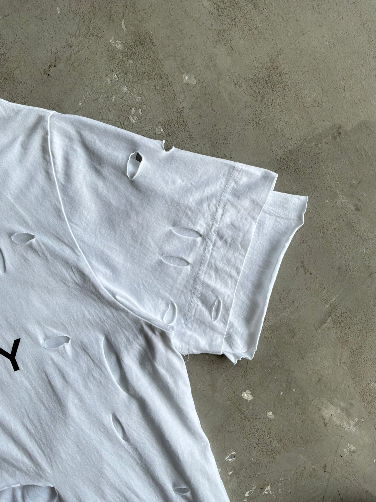 Givenchy Spellout Distressed Tee