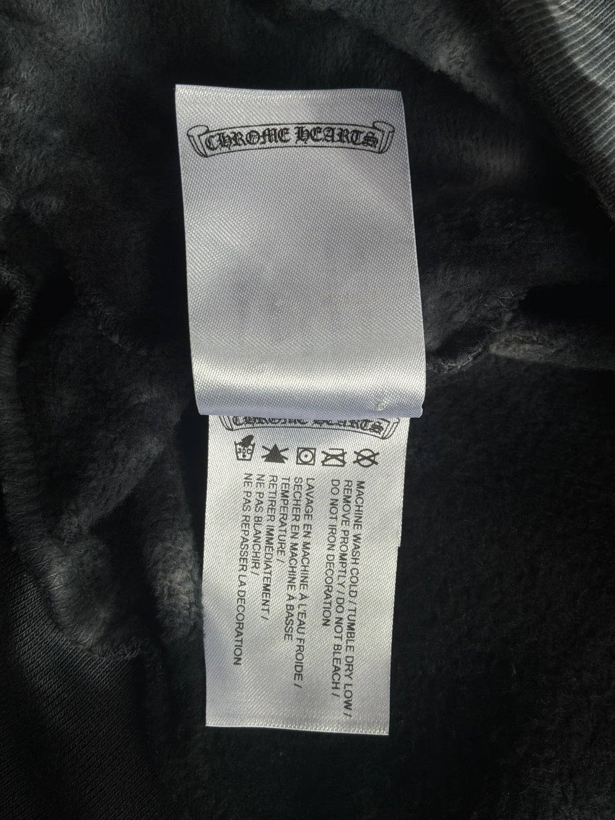 Chrome Hearts Horseshoe Script Tie Dye Pull Over Hoodie