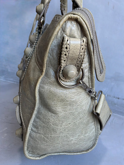 Balenciaga Classic City Giant Studs Beige