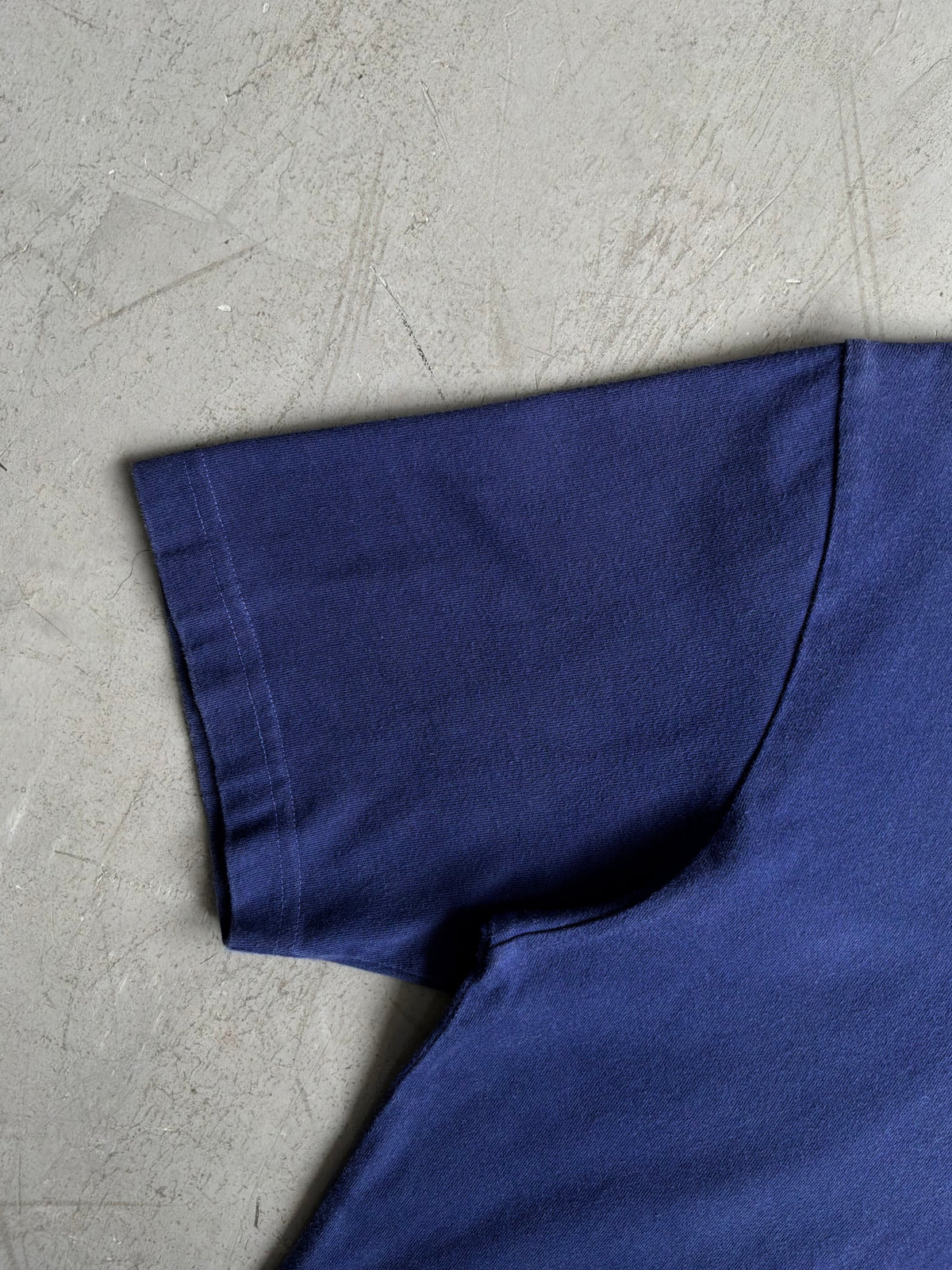 Balenciaga Script Mullet Blue Tee