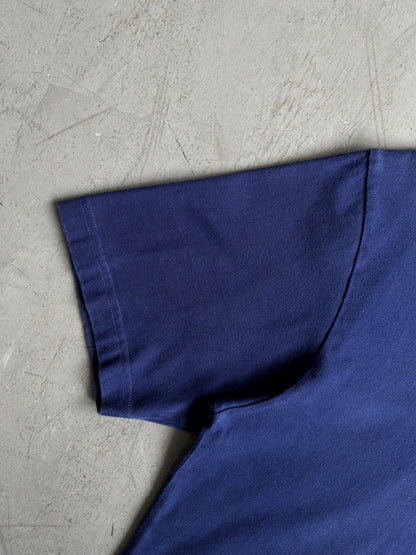 Balenciaga Script Mullet Blue Tee