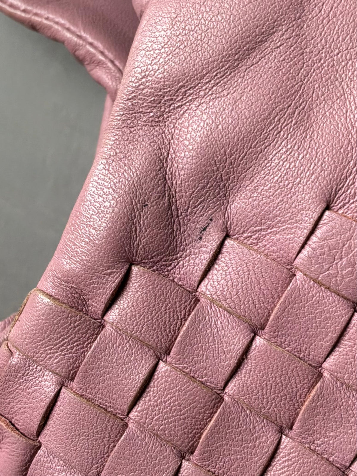 Bottega Veneta Pink Campana Intrecciato Hobo Bag