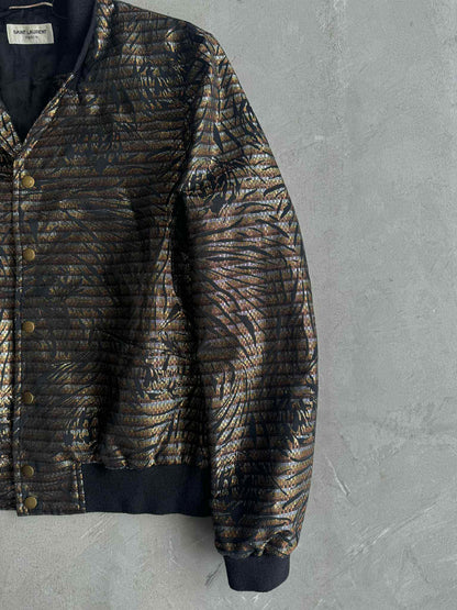 Saint Laurent Metallic Bomber Jacket