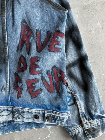 Balenciaga Graffiti Denim Jacket