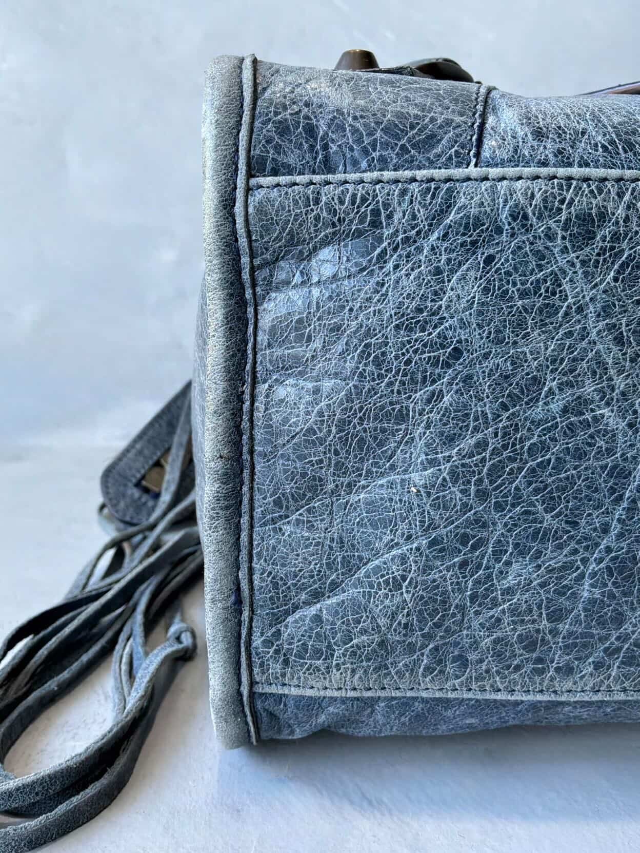 Balenciaga Classic City Navy Lambskin Bag