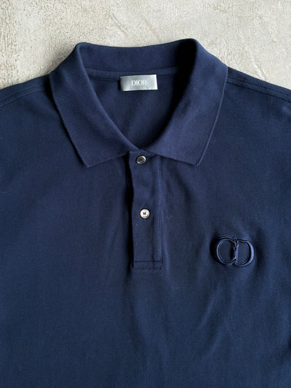 Dior Icon Logo Navy Polo Shirt
