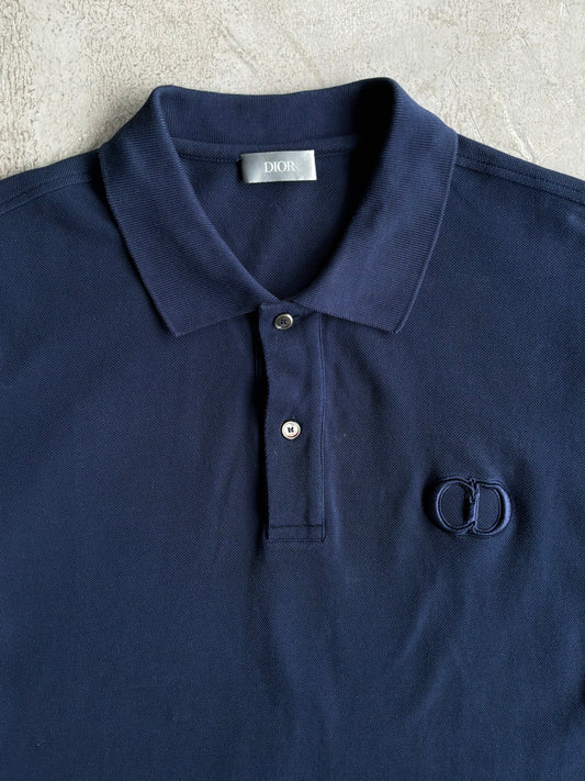Dior Icon Logo Navy Polo Shirt
