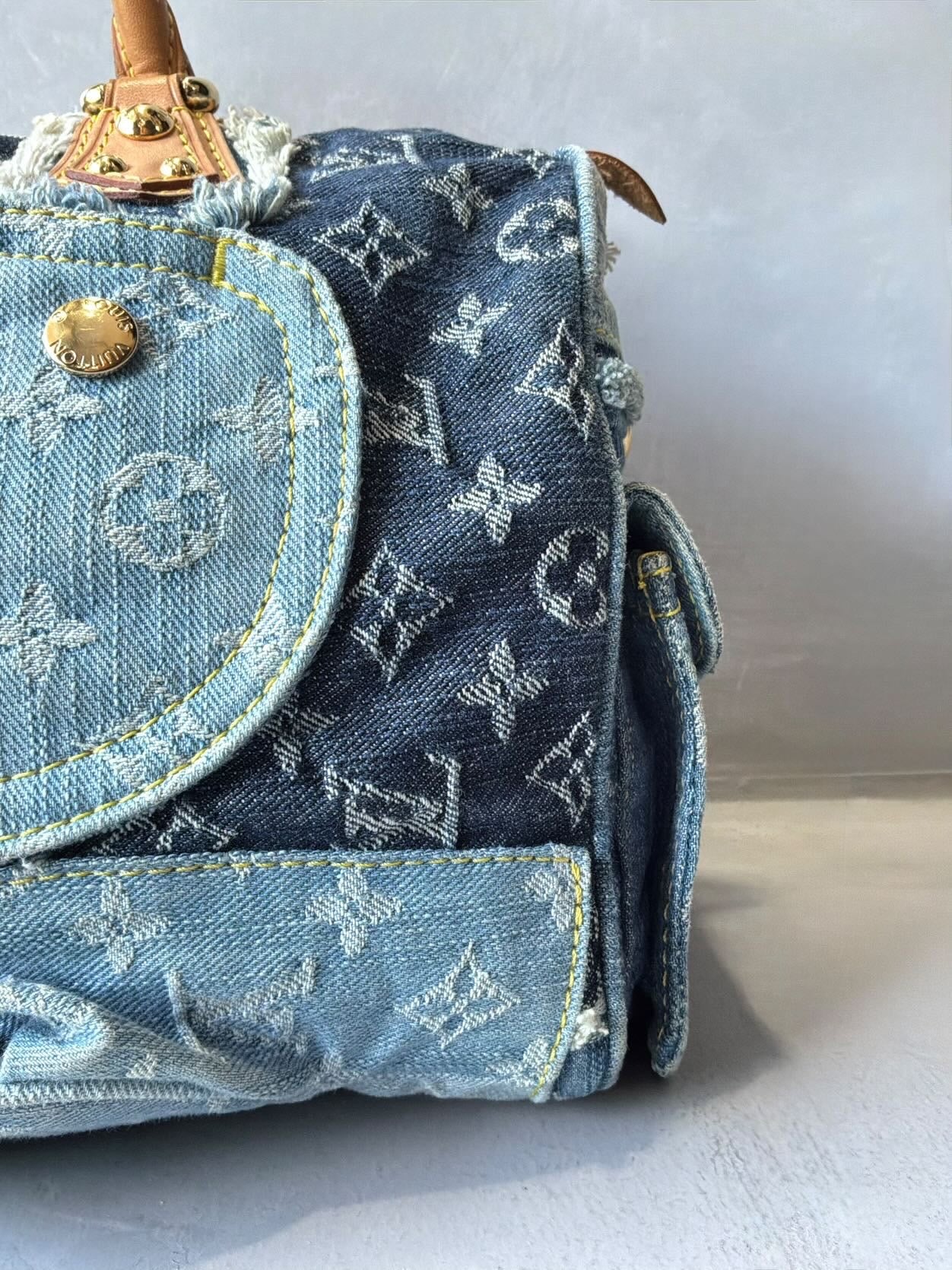 Louis Vuitton Denim Patchwork Speedy 30