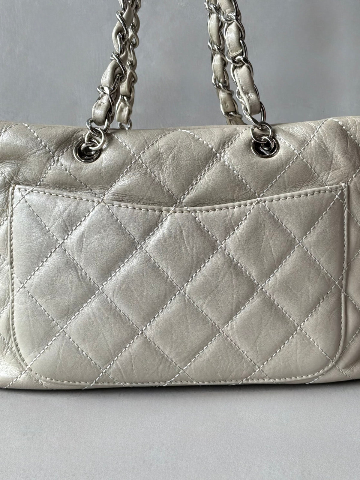 Rare Chanel Cambon Ligne Chain Reporter Lambskin Bag