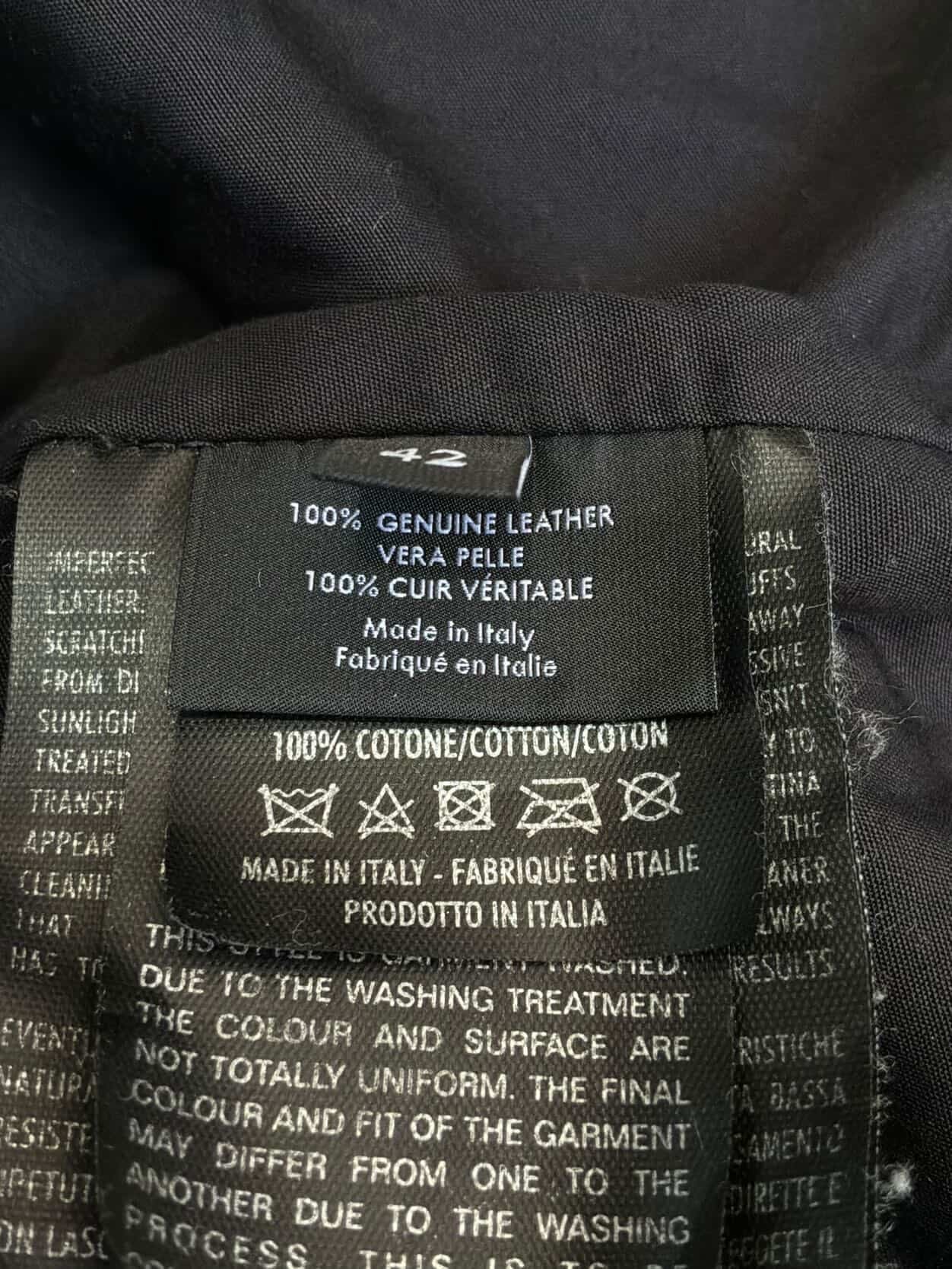 2000’s Womens Gucci Double Zip Leather Jacket