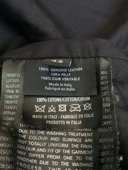 2000’s Womens Gucci Double Zip Leather Jacket