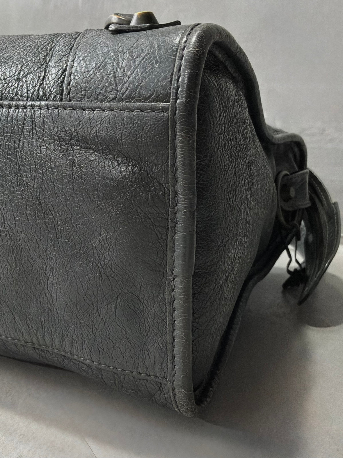 Balenciaga Classic City Gray on Brass Lambskin Bag