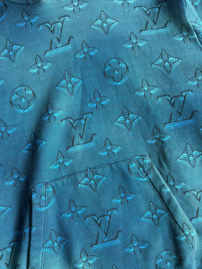 Louis Vuitton 2054 Blue Monogram Hoodie