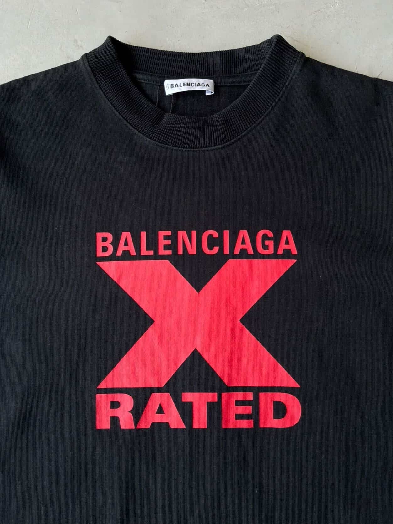 Balenciaga Womens X-Rated Tee
