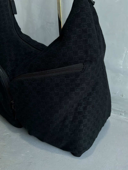 Gucci Monogram Canvass Cotton Hobo Bag