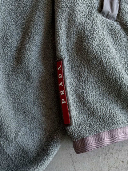 Prada Fleece Zip Hoodie