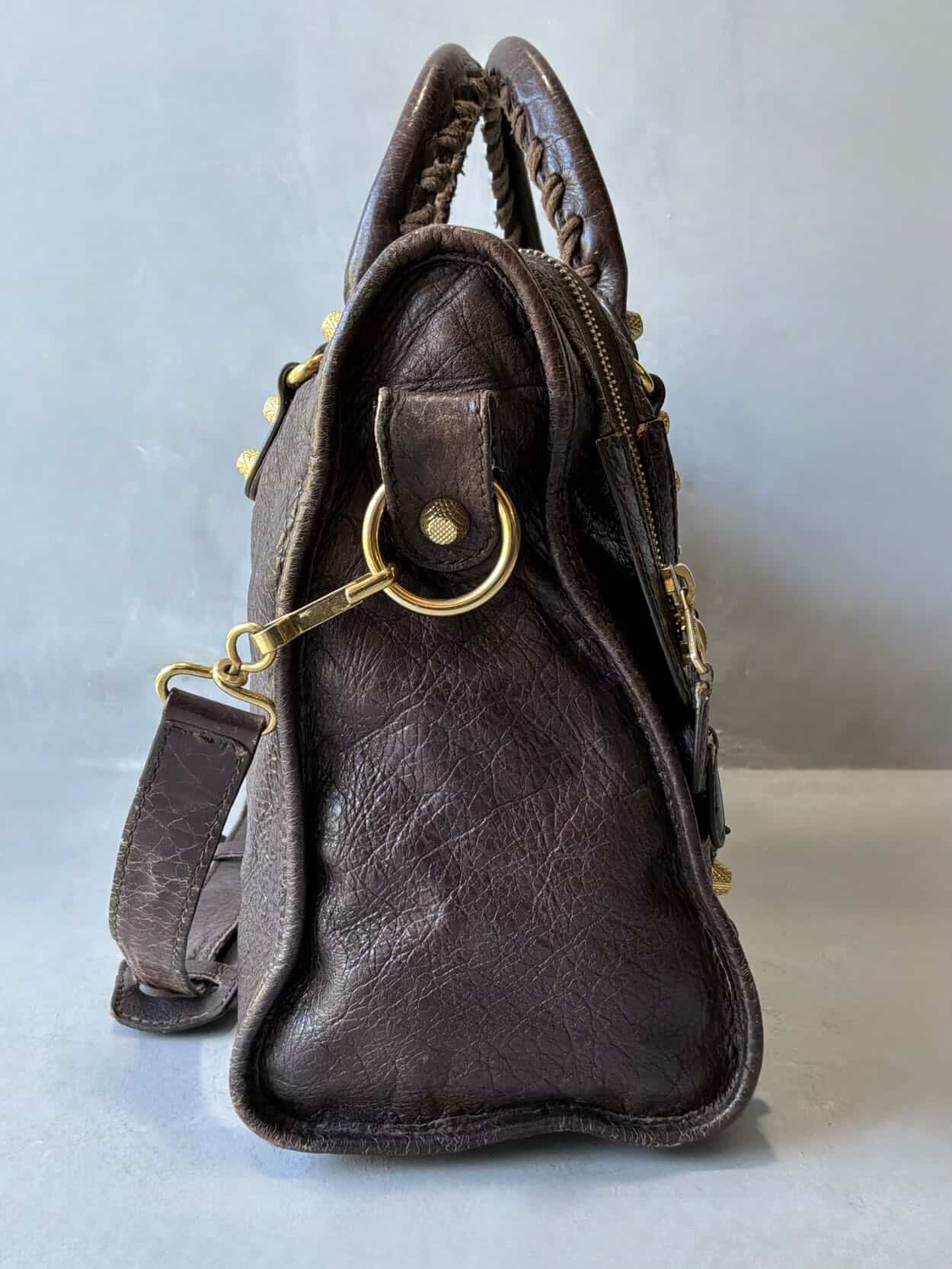 Balenciaga Classic City Giant 12 Choco Brown Lambskin Bag