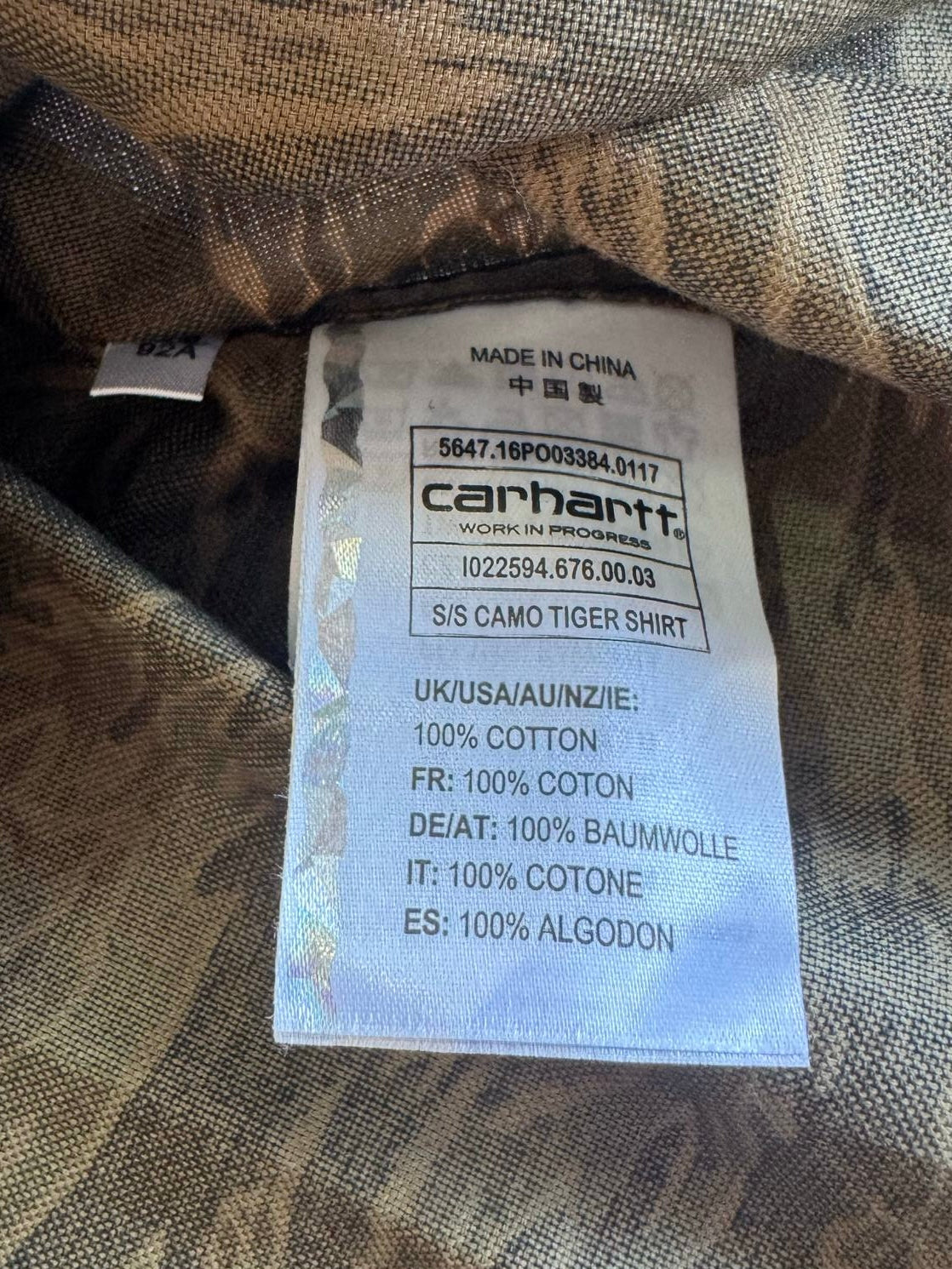 Carhartt Camou Polo Buttondown