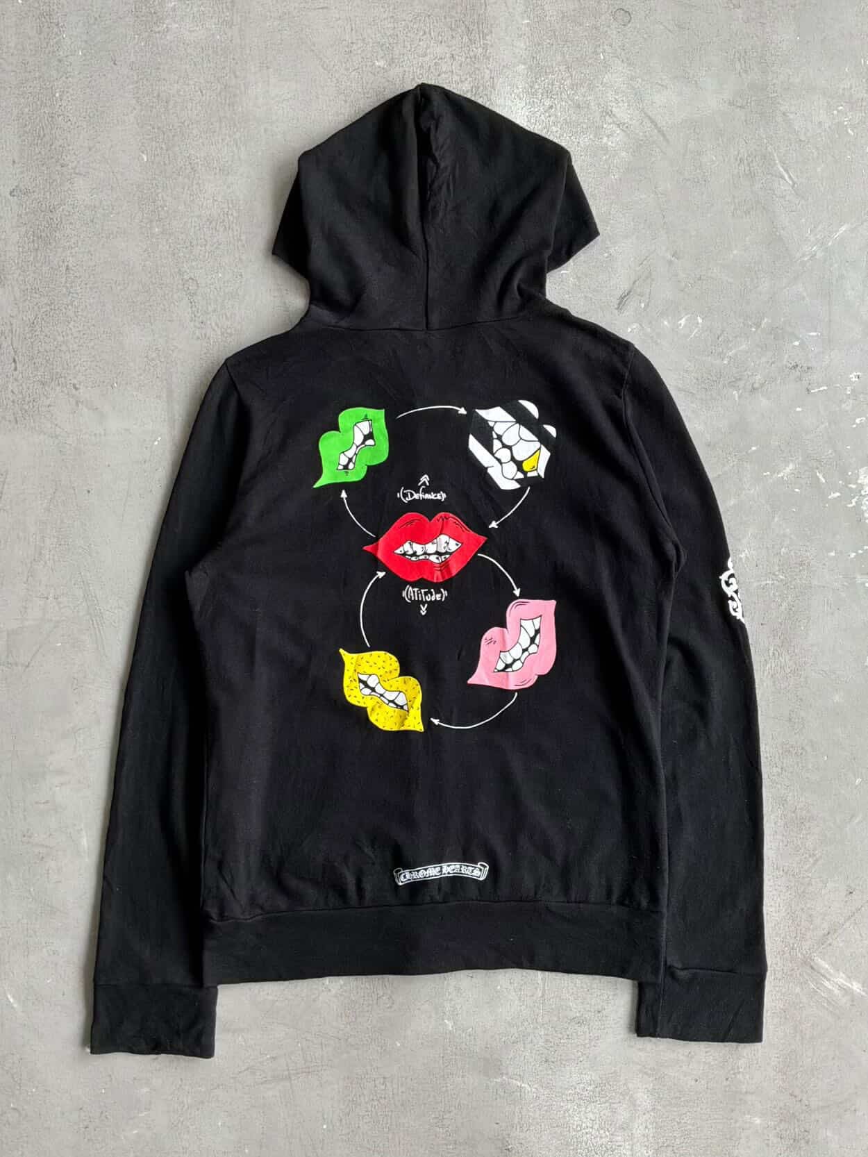 Chrome Hearts x Matty Boy Defiance Attitude Zip Hoodie