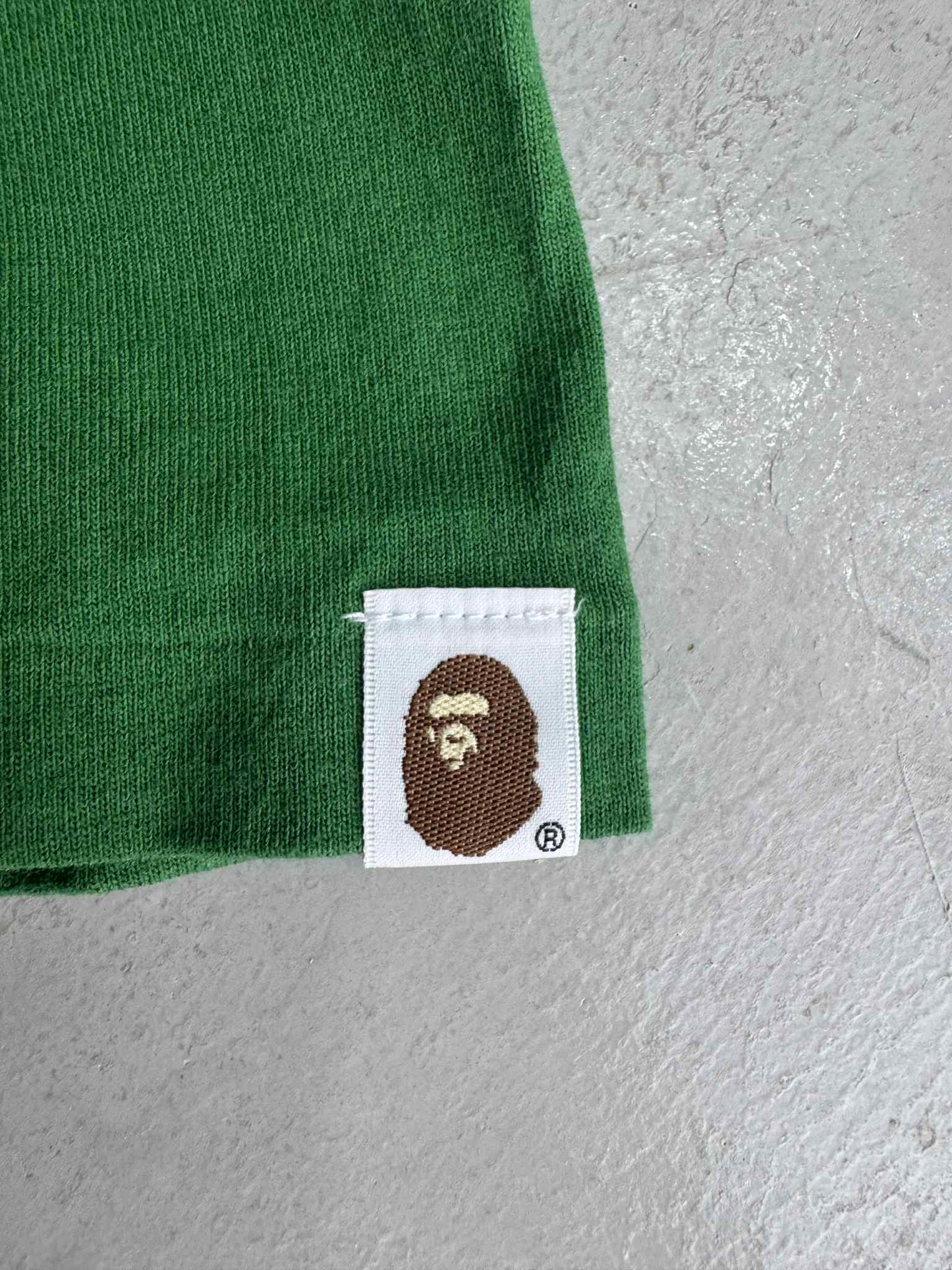 Bape Big Head Green Tee