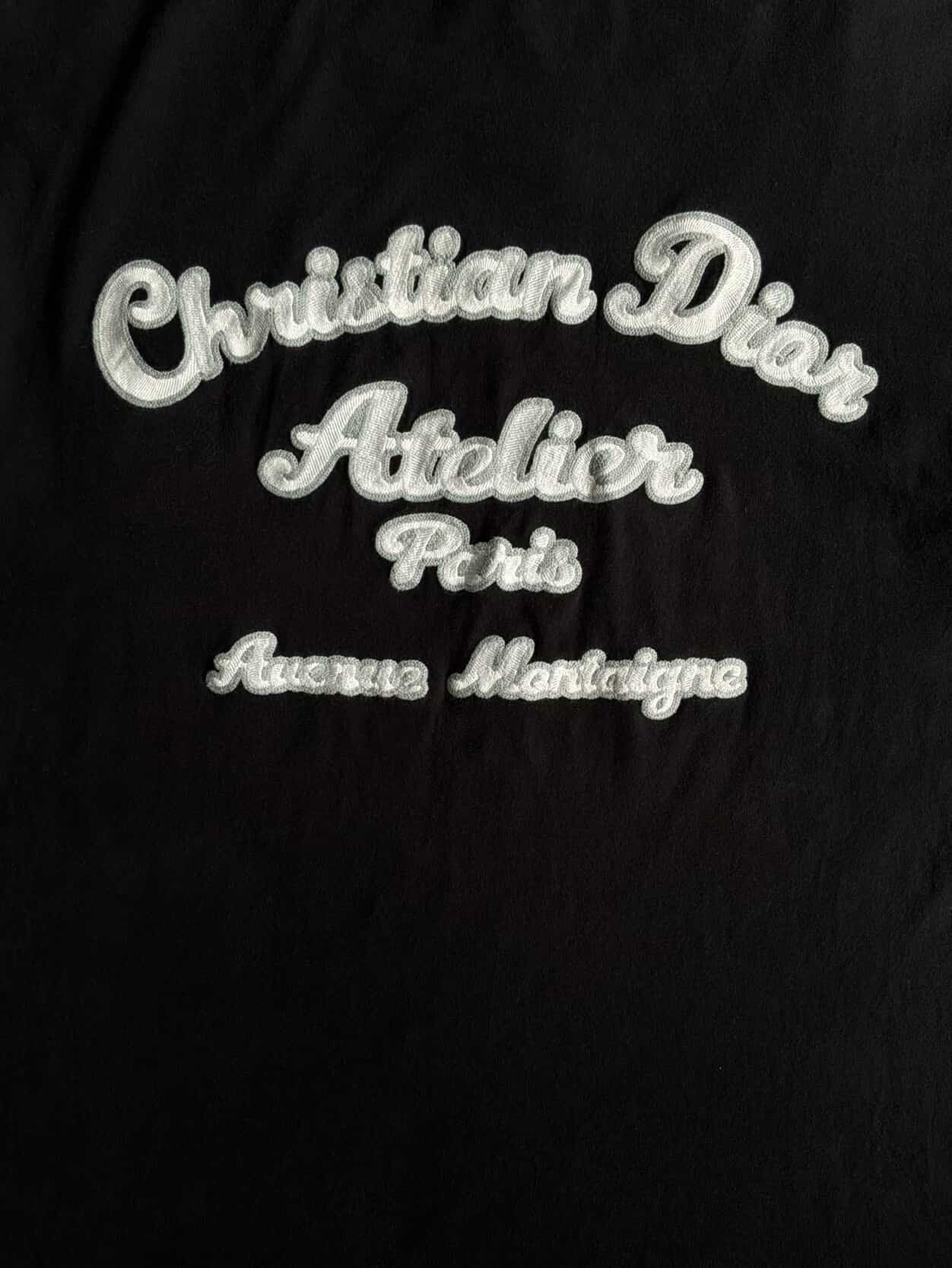 Dior Atelier Embroidered Script Mullet Tee