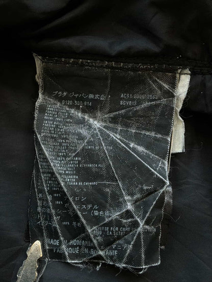 Prada Vintage Sherpa Lined Collar Nylon Jacket