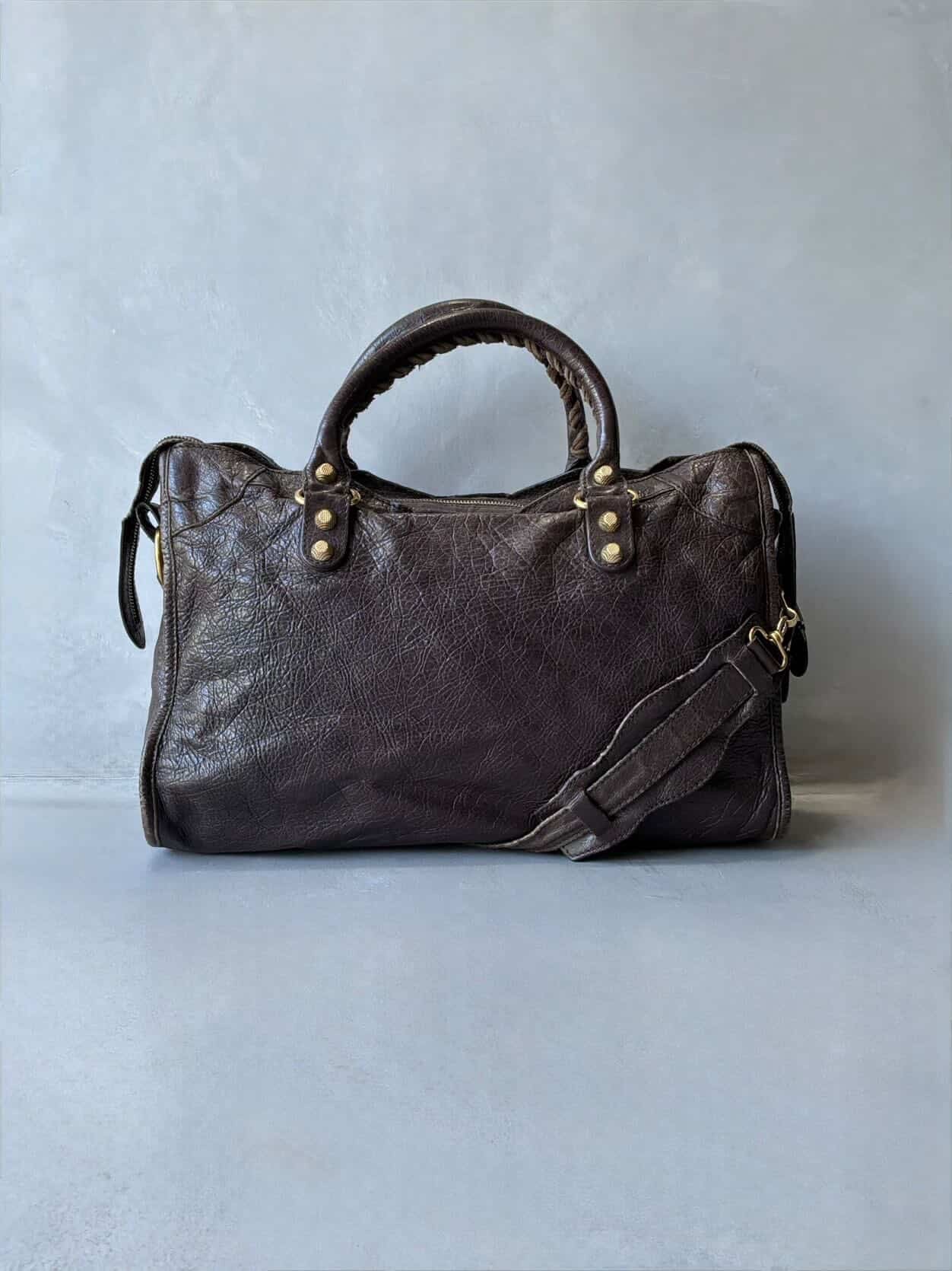 Balenciaga Classic City Giant 12 Choco Brown Lambskin Bag