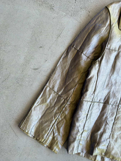 1999 Chanel Silk Nylon Metallic Blazer