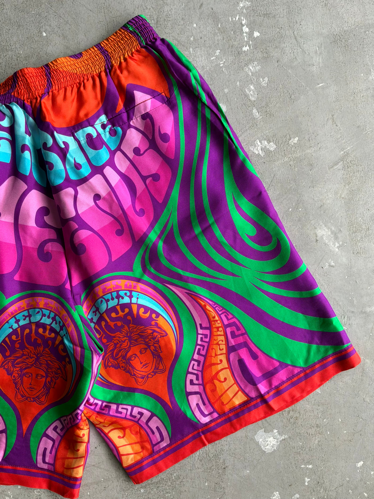 Versace Medusa Music Silk Shorts