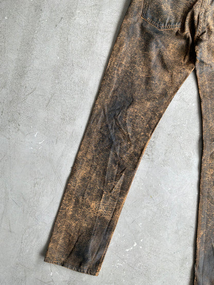 Ralph Lauren Purple Label Wax Coated Jeans