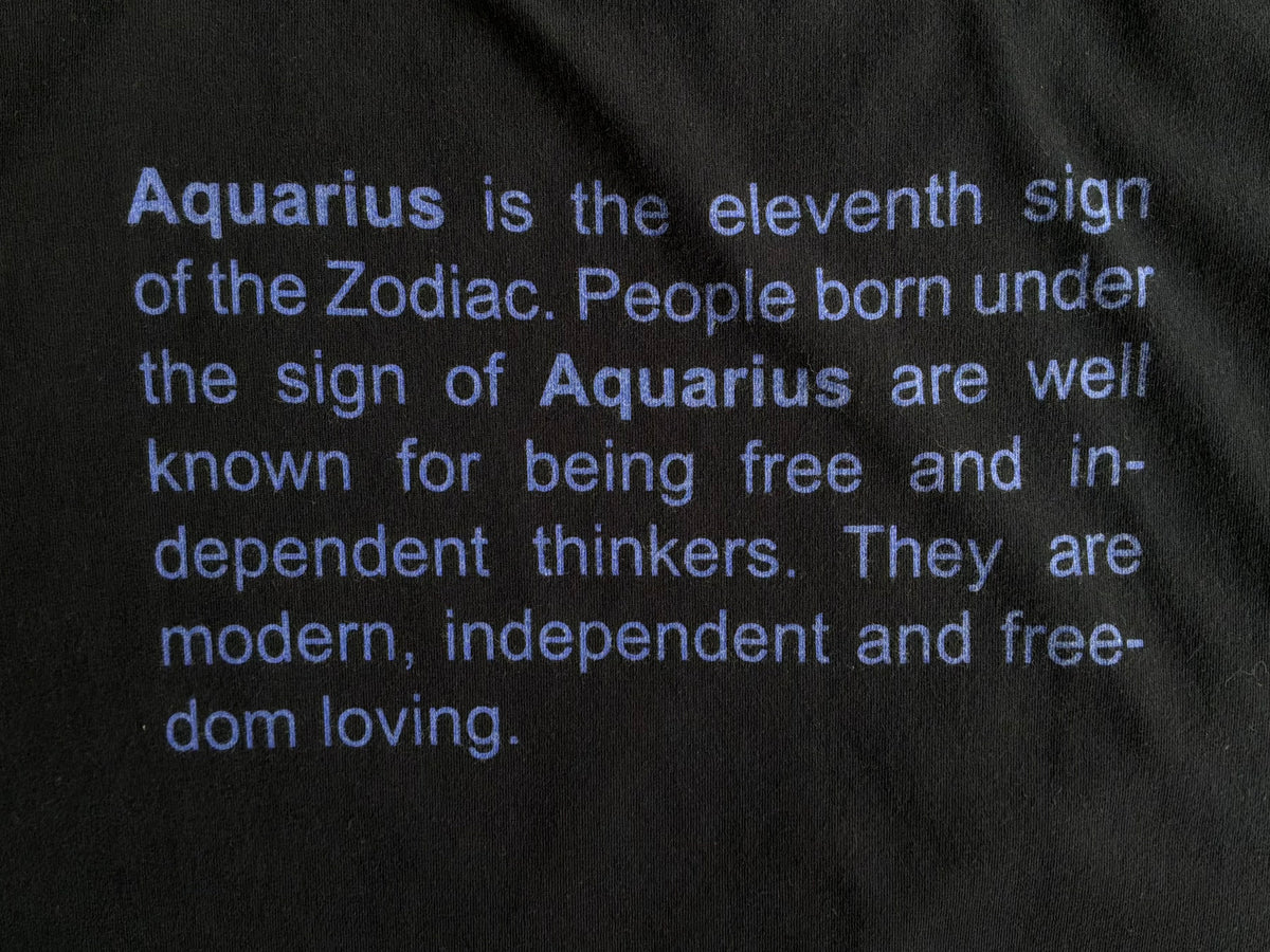 Vetements Aquarius Zodiac Tee