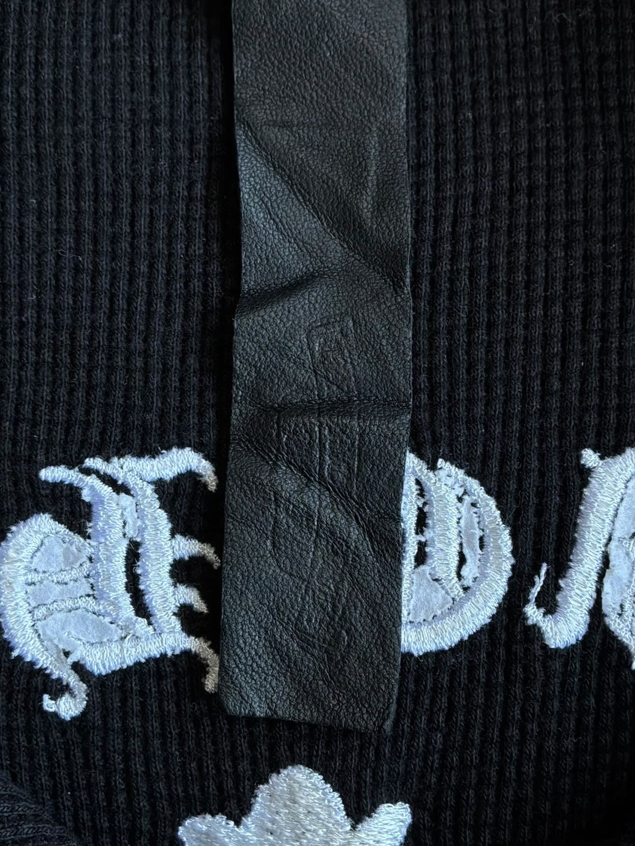 Chrome Hearts Thermal Henley Embroidered Longsleeves