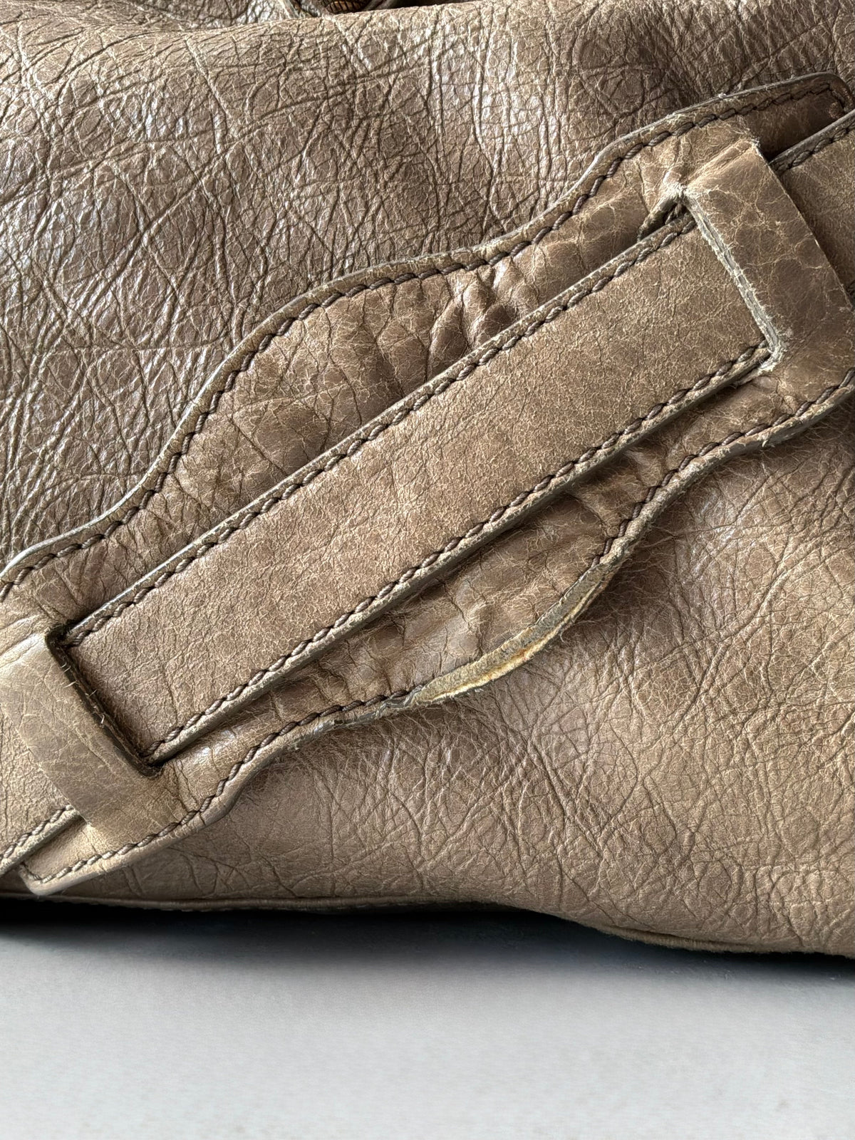 Balenciaga Part Time Taupe on Bronze Giant 12 Lambskin Bag
