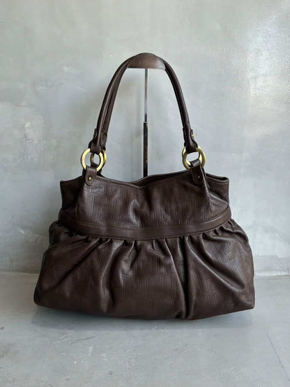 Fendi Leather Monogram Chef Bag