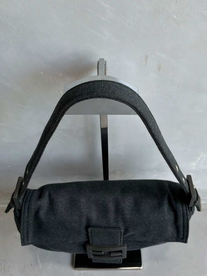 2000s Fendi Wool Baguette Bag