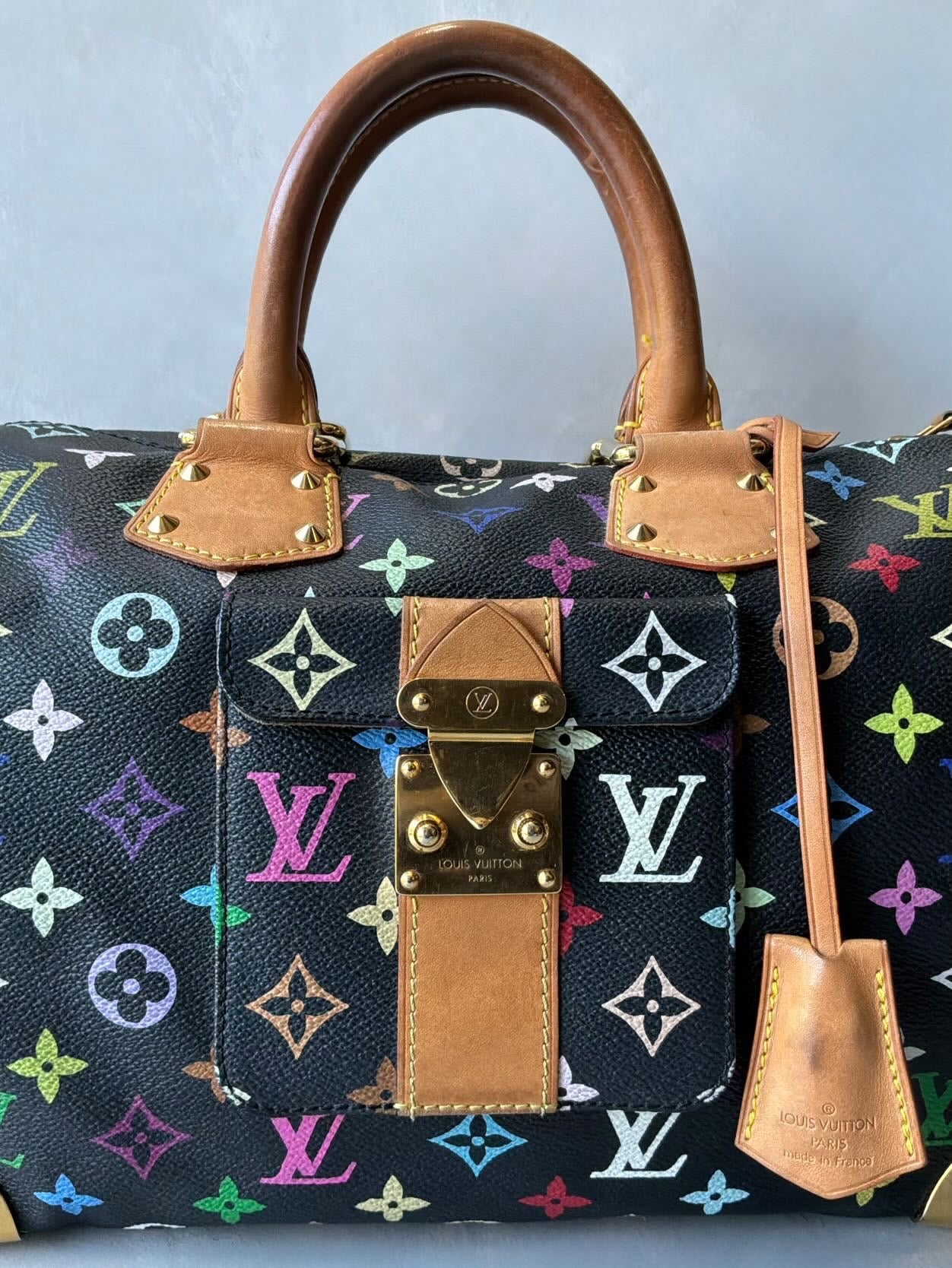 Louis Vuitton X Murakami Black Multicolor Speedy 30