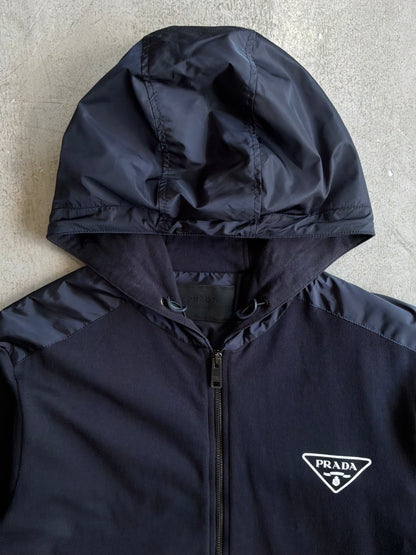 Prada Color Block Zip Hoodie
