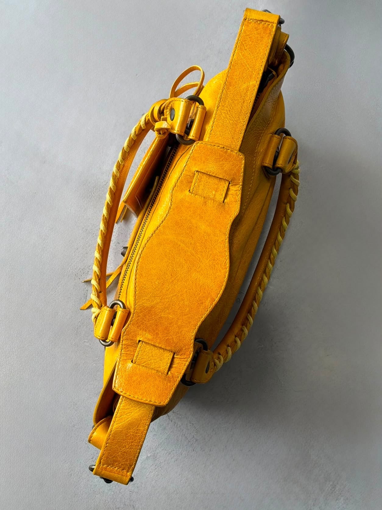 Balenciaga Le First Mustard Lambskin Bag