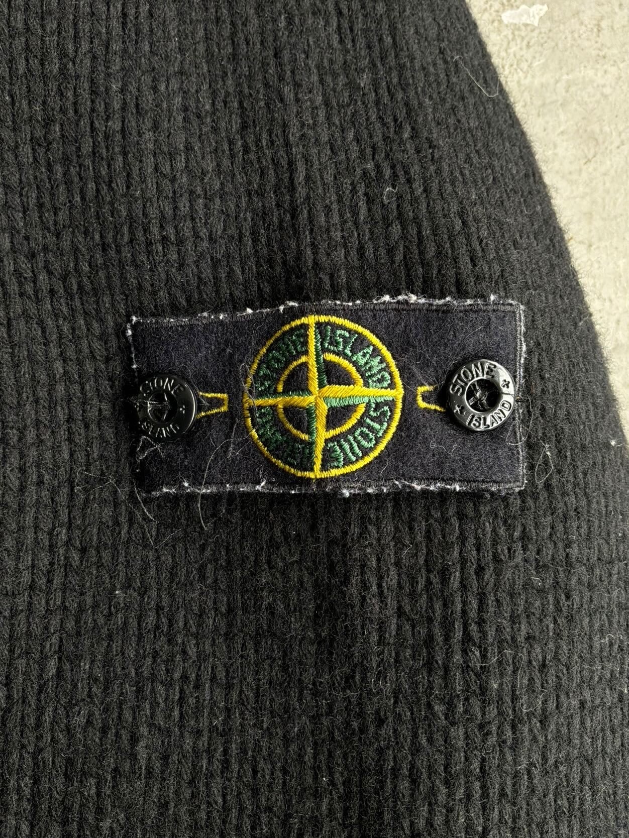 90s Stone Island Knit Zip Hoodie