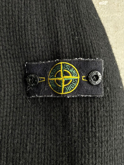 90s Stone Island Knit Zip Hoodie