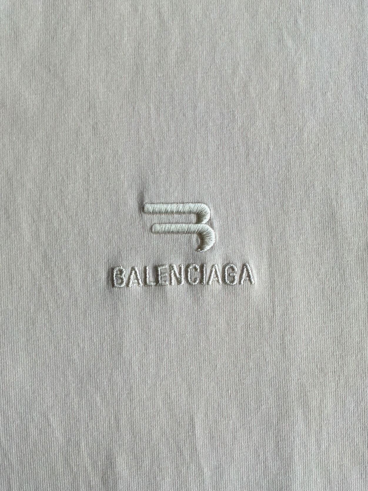 Balenciaga Embroidered Chest Logo Tee