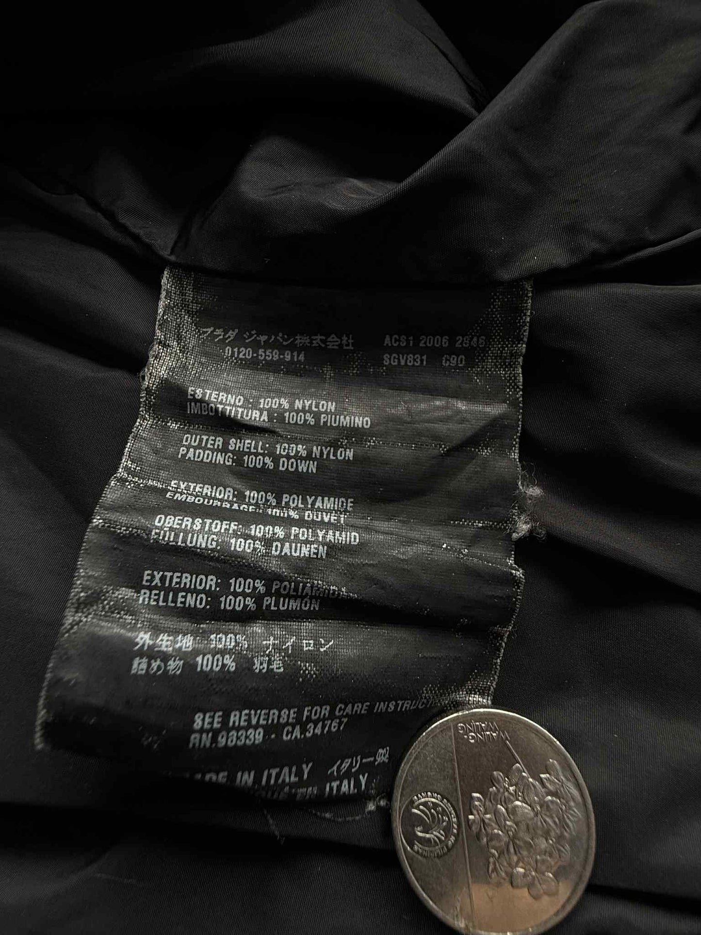 Prada Active Sports Puffer Jacket