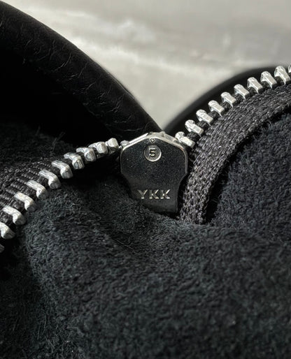 Chrome Hearts Cemetery Cross Patch Mail Leather Bag