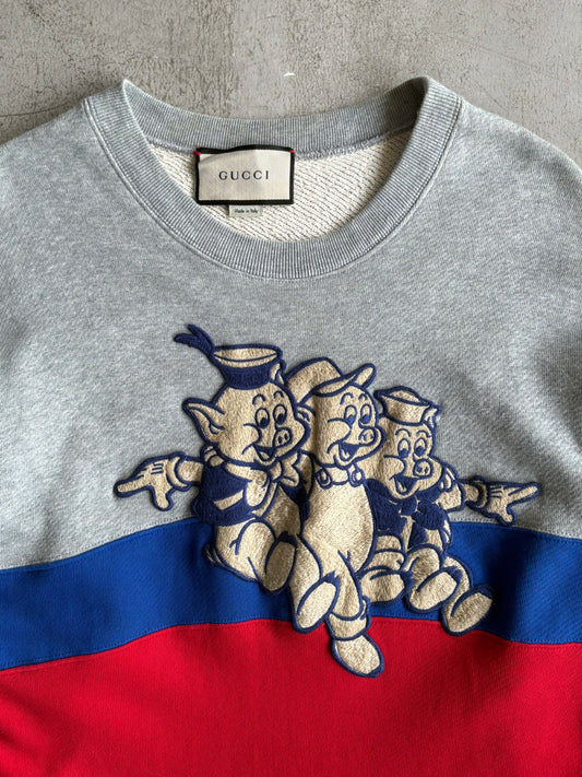 Gucci X Disney Pigs Crewneck