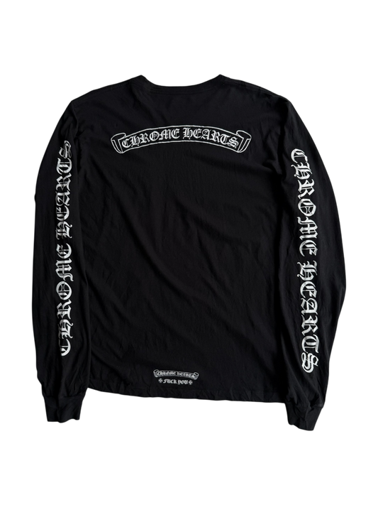 Chrome Hearts Scroll Logo Longsleeves